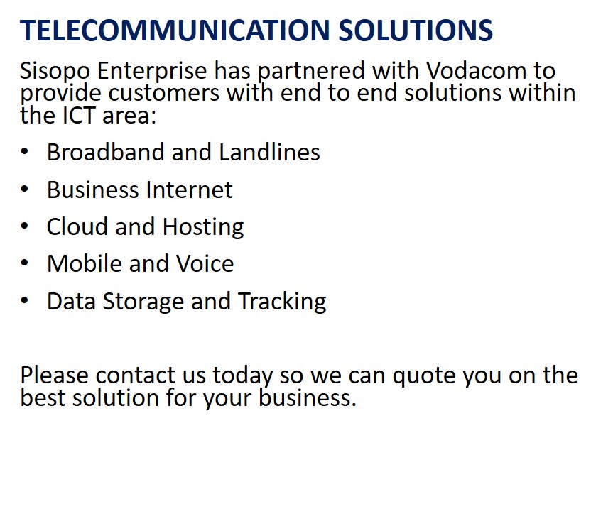 telecommunication solutions